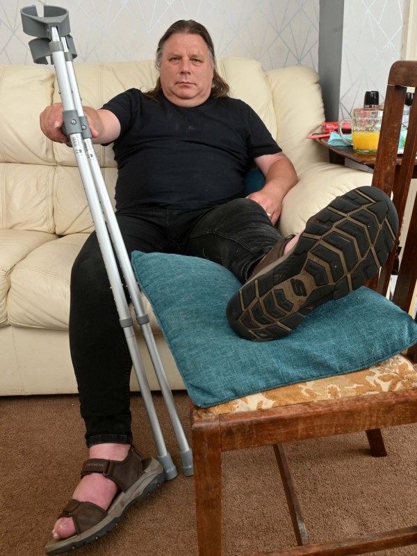 Martin Ingram Flowers (60) who broke his leg at work but is on the mend and should be returning to work with the same company as an electrician by the end of next month. Release date ??? June 17, 2024. The Department of Work and Pensions (DWP) has apologised after telling a Shropshire electrician to quit his ??40k position and find another job after he broke his leg and needed to claim benefits while he was off sick. Martin Flowers from Newport had only been at Wulfrun Building Solutions in Wolverhampton for three weeks when he had an accident at work in January. Due to his injury, Martin had to sign-off sick from his ??40,000-a-year position but his employers said they would welcome him back in July when he is expected to be declared fit to work by his doctor.